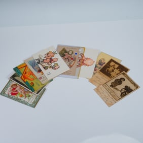 10pc Cherub and Children Illustrated Postcards