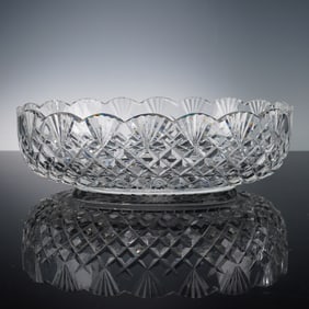 Waterford Crystal Scalloped Edge Oval Bowl