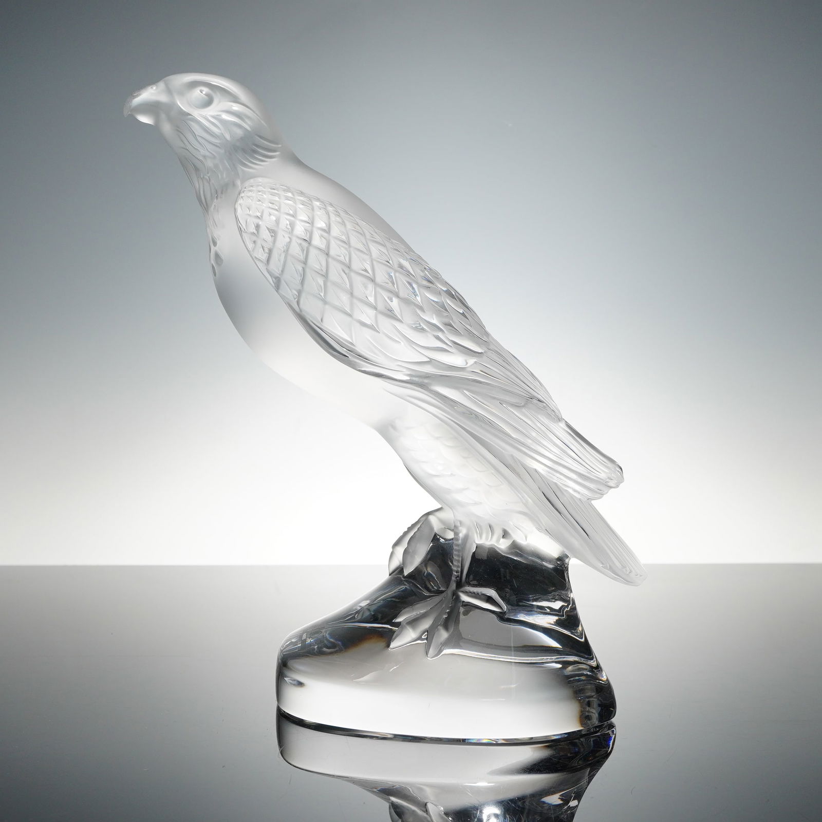 Lalique Crystal Sculpture, Falcon (1 of 7)
