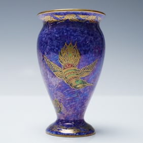 Wedgwood Fairyland Small Lustre Vase, Flying Humming Birds