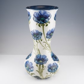 William Moorcroft for James Macintyre Florian Ware Vase, Blue Poppy