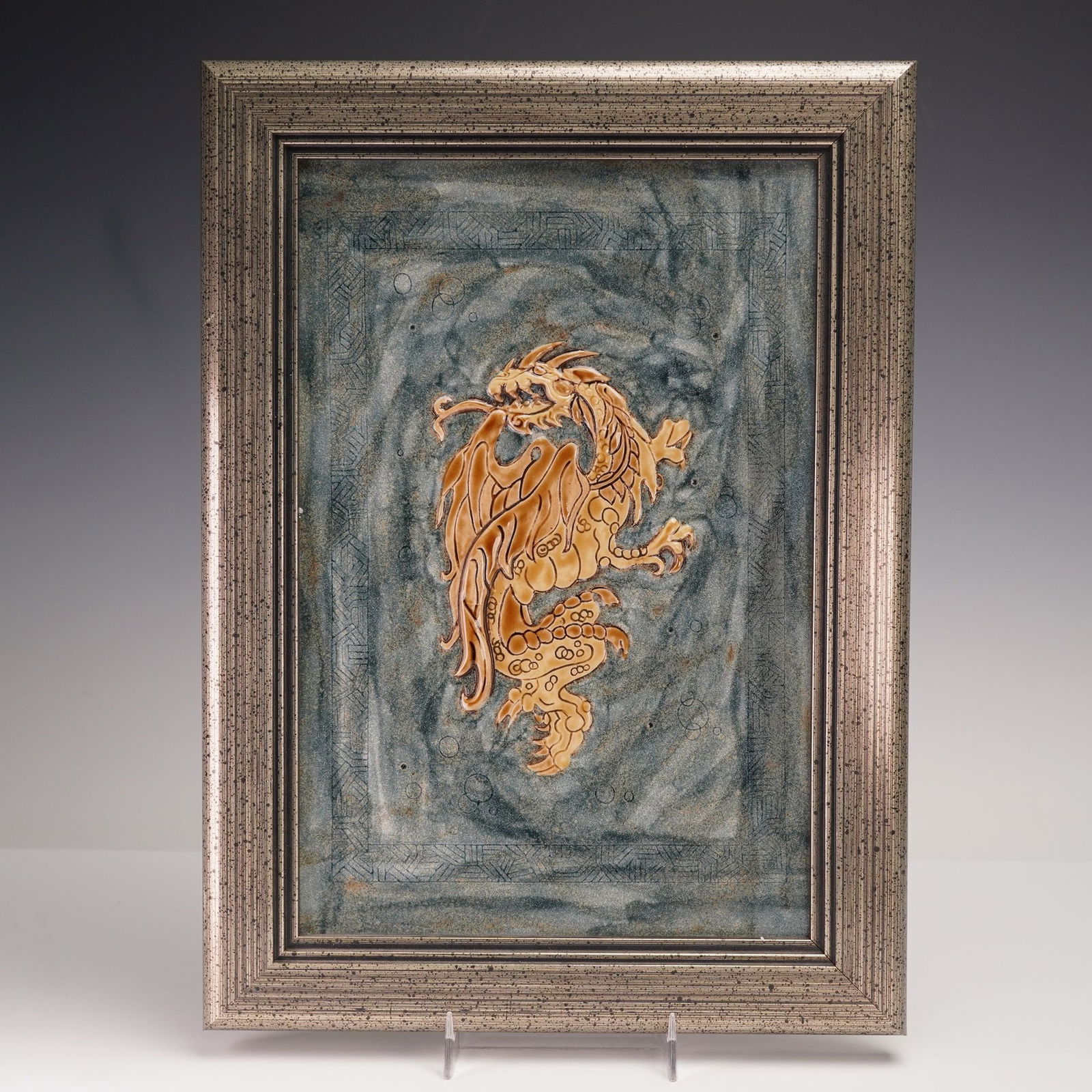 Cobridge Stoneware Framed Trial Dragon Plaque (1 of 5)