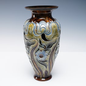 Doulton Lambeth by Frank Butler Stoneware Vase