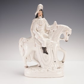 Antique Royal Staffordshire Figurine, Man on Horse