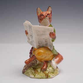 Royal Doulton Prototype Colorway Figurine, Foxy Reading