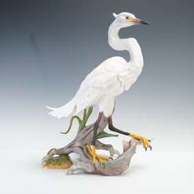 Boehm Porcelain Sculpture, Snowy Egret 40420