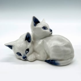 Royal Doulton Blue Flambe Figurine, Kittens