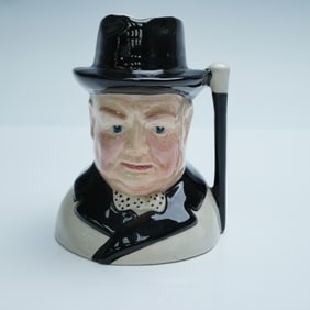 Staffordshire Ceramics Small Character Jug, Winston Churchill