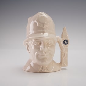 Royal Doulton Prototype Glaze Trial Small Character Jug, London Bobby