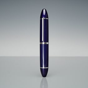 2pc Louis Vuitton Blue Fountain Pen with Black Ink Refills