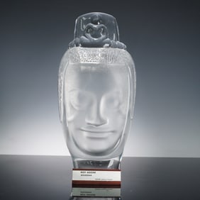 Roy Adzak Daum Ltd. Ed. Crystal Sculpture, Bouddha