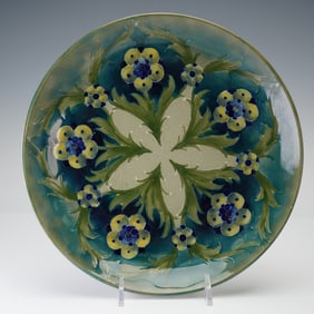 William Moorcroft Late Florian Ware Plate