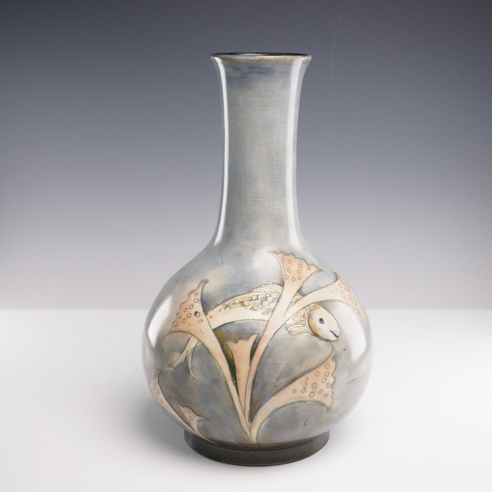 Moorcroft Pottery Salt Glazed Fish Vase (1 of 9)