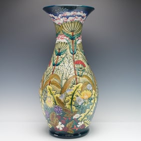 Moorcroft Pottery by Rachel Bishop Vase, Ryden Lane