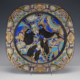 Rosenthal Studio Line by Bjorn Wiinblad Weihnachten Glass Wall Plate