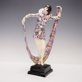 Goldscheider by Stefan Dakon Porcelain Figurine, Veil Dance