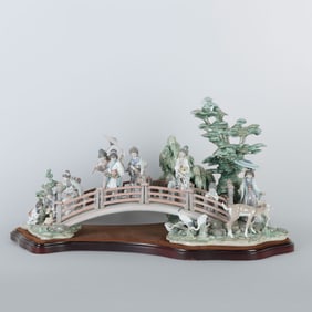 Lladro Porcelain Sculpture, Oriental Garden 1001775