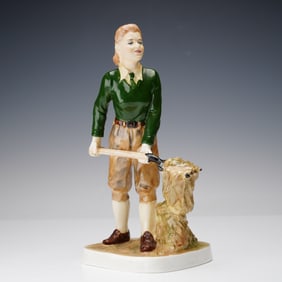 Coalport Porcelain Figurine, For King and Country Landgirl