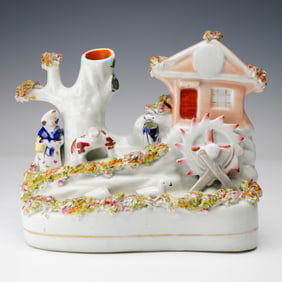 Staffordshire Millhouse with Miller Spill Vase