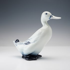 Royal Doulton Blue Flambe Figurine, Mallard Drake