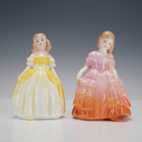 2pc Royal Doulton Figurines, Penny and Rose