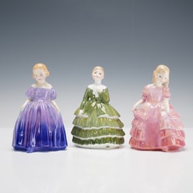 3pc Royal Doulton Figurines, Belle HN2340, Rose HN1368, and Marie HN1370
