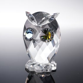 Swarovski Crystal Figurine, Owl Mini