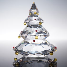 Swarovski Crystal Figurine, Christmas Tree