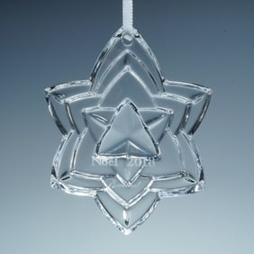 Baccarat Crystal Annual Ornament, Star 2018