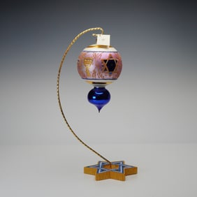 Christopher Radko Hanukkah Judaica Ornament with Star of David Stand