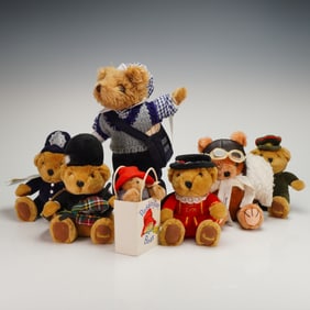 7pc Harrods, Eden Toys, & Alton Blake Teddy Bears, Paddington & More