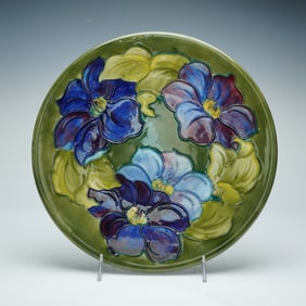 Moorcroft Pottery Platter, Clematis