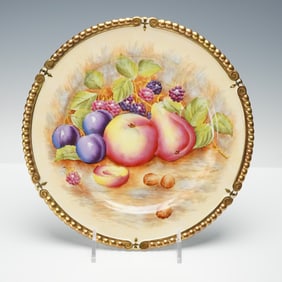 Aynsley Bone China Dinner Plate, Fruit Orchard