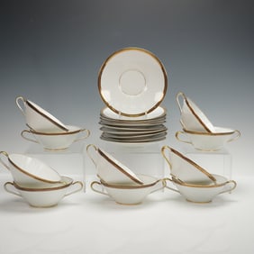 20pc Rosenthal Bettina 3266 Cream Soup Bowls & Saucers