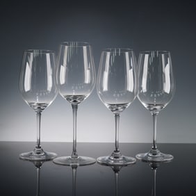 4pc Riedel Crystal Bordeaux Wine Glasses