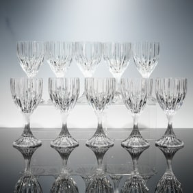 10pc Mikasa Park Lane  Crystal Water Goblets