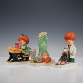 3pc Goebel Charlot Byj Assorted Children Figurines