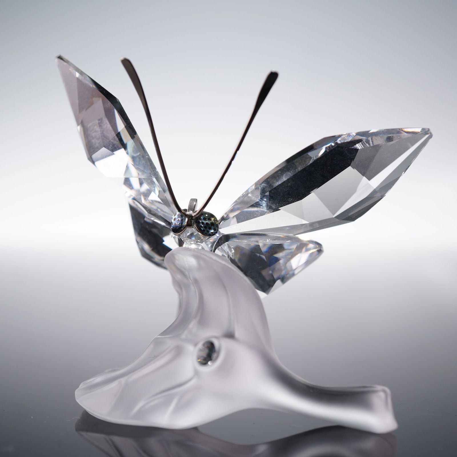 Swarovski Crystal Figurine, Butterfly on Leaf (1 of 5)