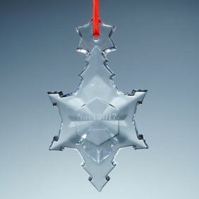 Baccarat Crystal Annual Ornament, Clear Star, 2017