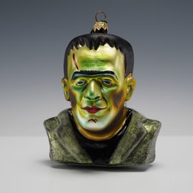 Christopher Radko Frankenstein Glass Ornament Bust
