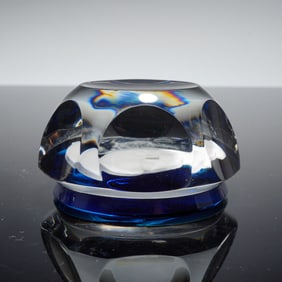 Baccarat Crystal Paperweight, Woodrow Wilson