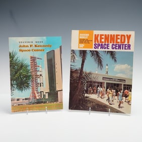 2pc Souvenir Softcover Books, John F. Kennedy & Kennedy Space Center