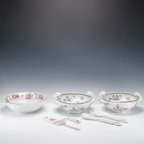 6pc Victoria Austria and Czechoslovakia Porcelain Serving Wares