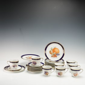 25pc Schumann Arzberg Porcelain Coffee Service for 8, Bountiful