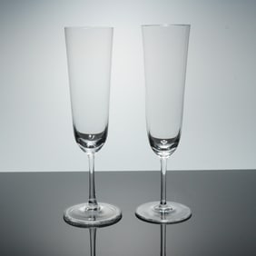 2pc Riedel Crystal Champagne Flutes, Vinum