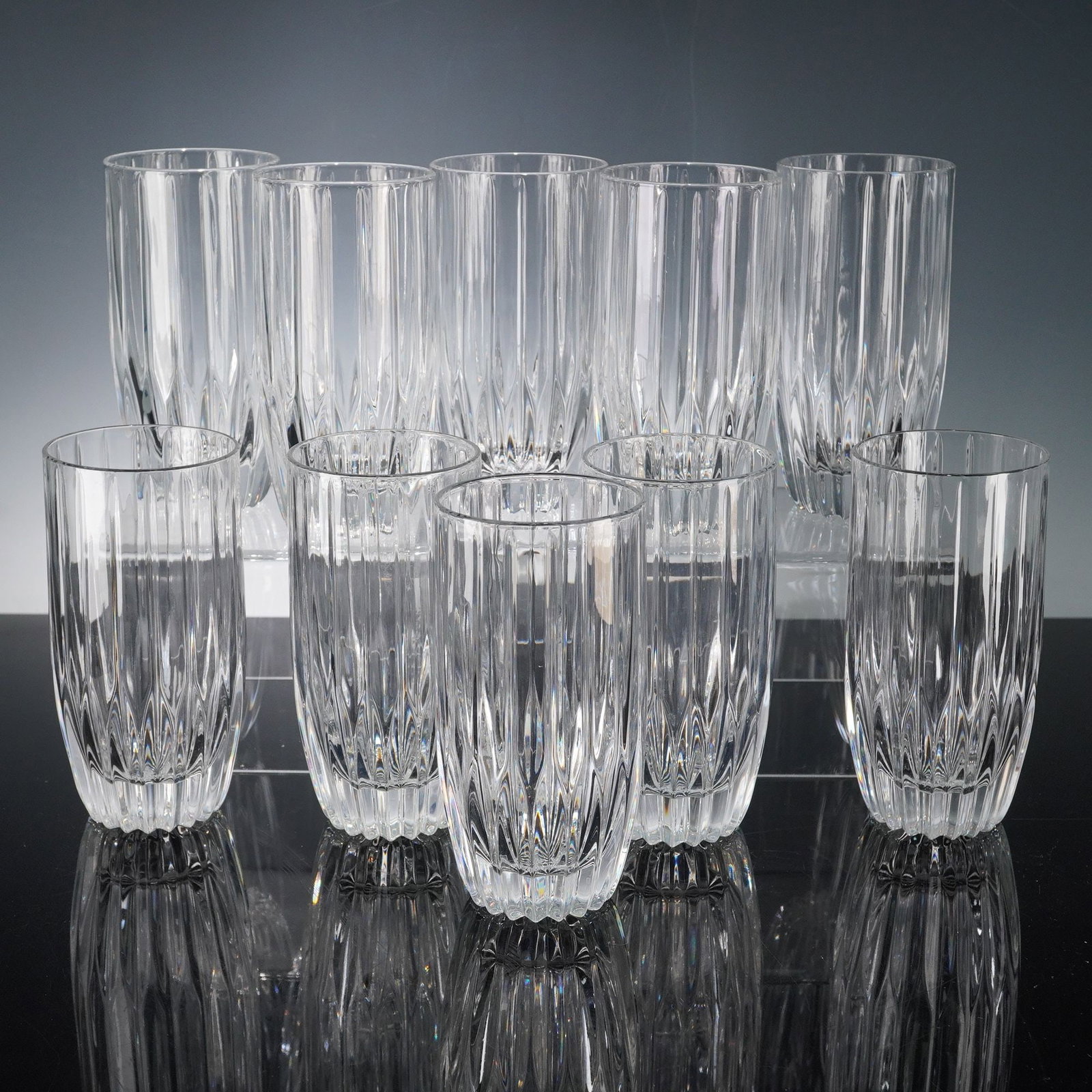 10pc Mikasa Park Lane Crystal Highball Glasses (1 of 3)
