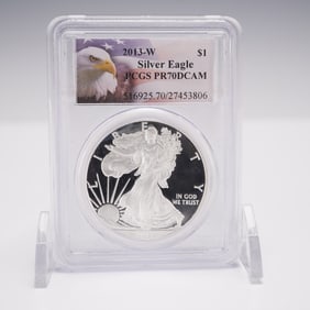 2013-W Silver American Eagle 1 Dollar PCGS Graded PR70DCAM