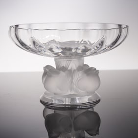 Lalique Crystal Compote, Nogent