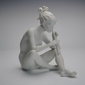 Kaiser Bisque Porcelain Figurine, Flutist, 385
