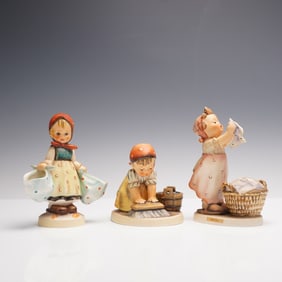 3pc Goebel Hummel Figurines, Household Chores